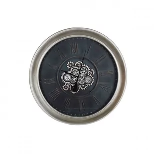 Emaga Zegar Ścienny DKD Home Decor Szampan Szkło Czarny Żelazo Loft (96 x 14 x 96 cm) - Zegary - miniaturka - grafika 1