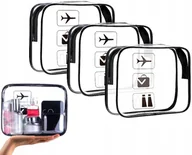 Akcesoria podróżnicze - Zestaw 3X Kosmetyczek Transparentnych Lot. - miniaturka - grafika 1