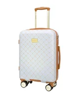 Walizki - Walizka Kabinowa Podróżna Twarda Mała Na Kółkach PUCCINI Biała ABS023C-0 - miniaturka - grafika 1