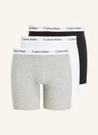 Majtki damskie - Calvin Klein Bokserki Cotton Stretch, 3 Szt. schwarz - miniaturka - grafika 1