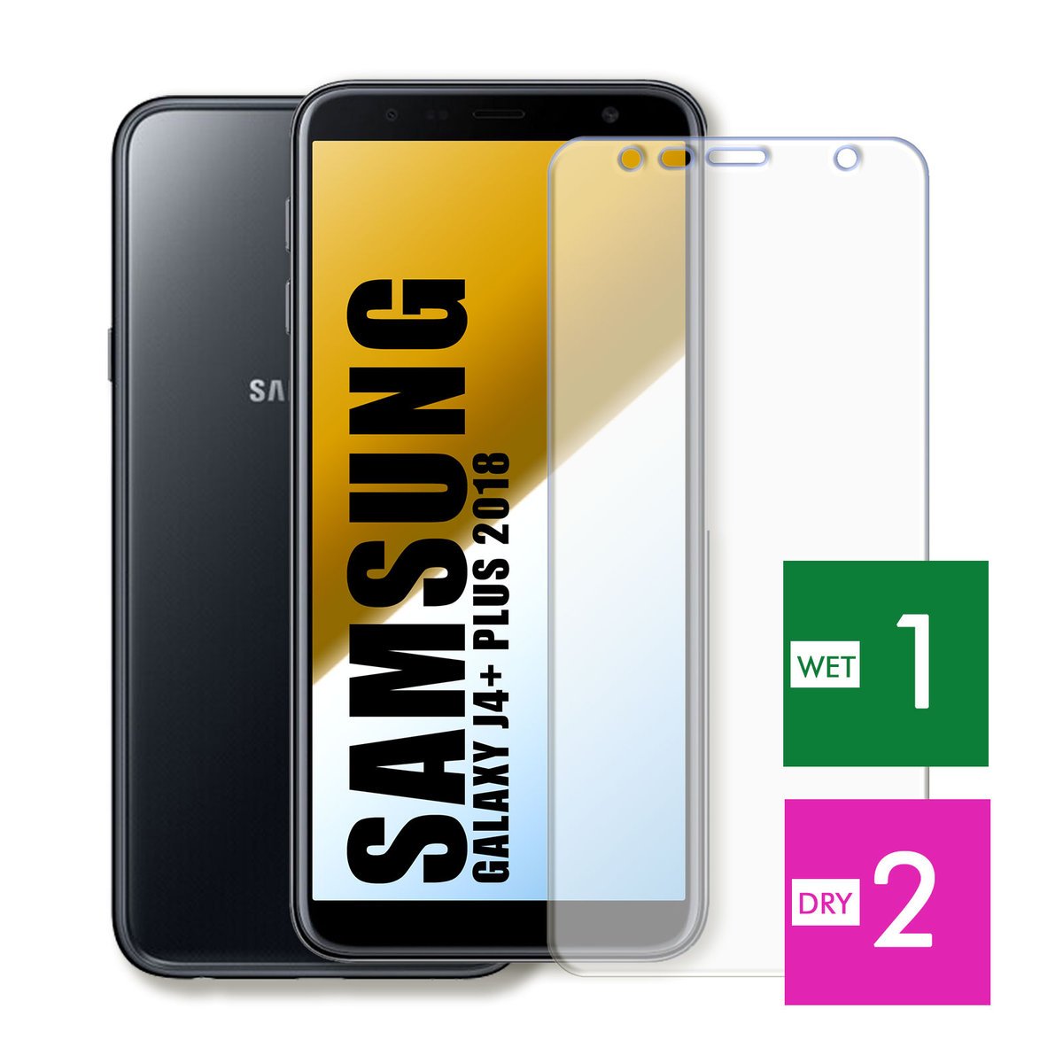 WZMOCNIONE SZKŁO DO SAMSUNG GALAXY J4+ PLUS 2018 SZYBKA HARTOWANE 9H JAKOŚĆ