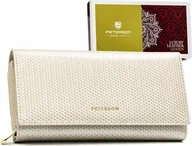 Portfele - Peterson Skórzany damski portfel Peterson PTN 42100-SBR-BE NoSize - miniaturka - grafika 1