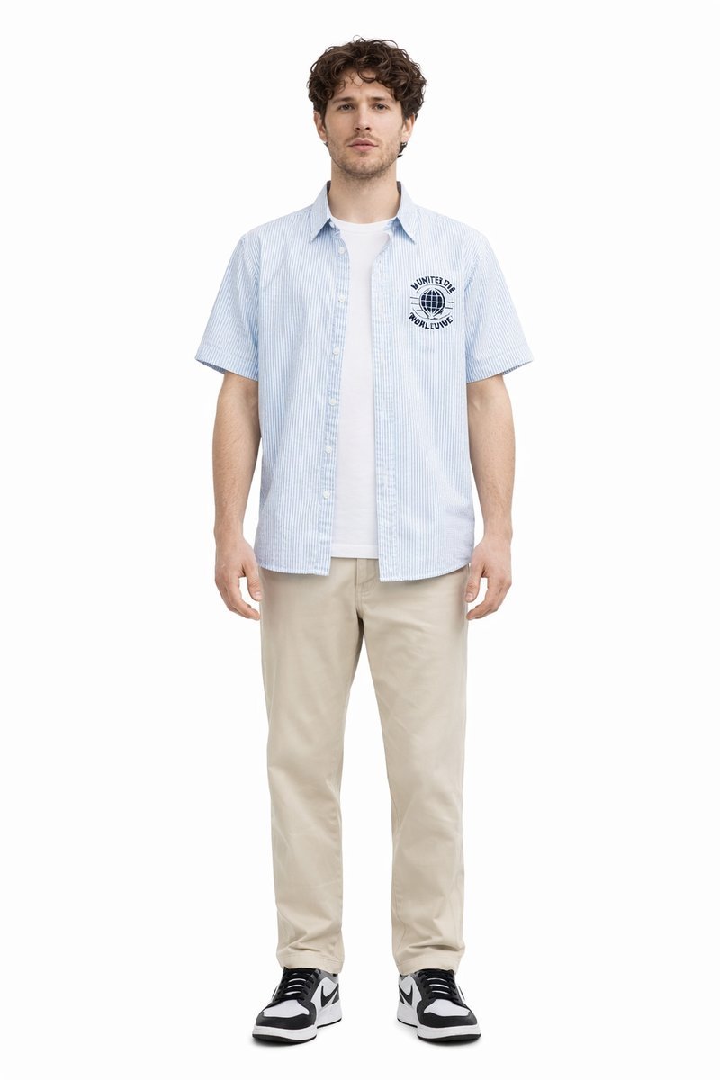 ABERCROMBIE & FITCH KOSZULA MĘSKA CASUAL KRÓTKI RĘKAW PASKI S 1I4A