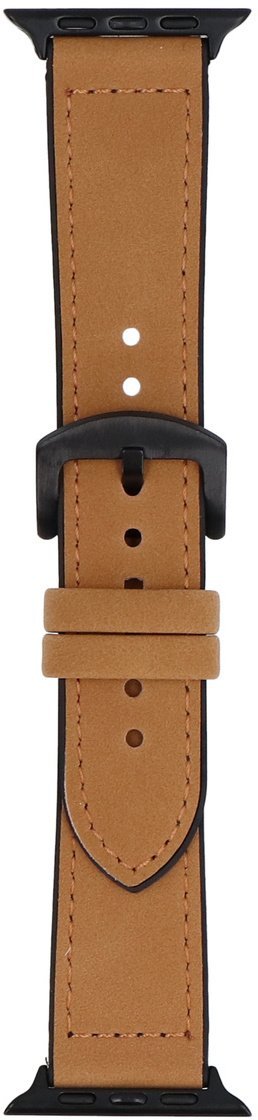 GlacierX pasek do smartwatcha Vintage Leather Tan Brown do Apple Watch 42/44/45/49mm Brązowy