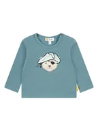 Kaftaniki dla niemowląt - Steiff Koszulka w kolorze turkusowym - miniaturka - grafika 1