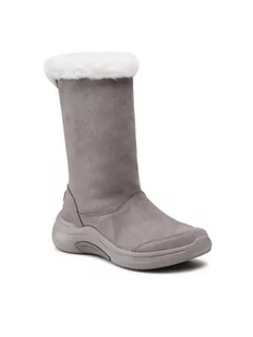 Skechers Kozaki Fascinate 144299/DKTP Szary - Kozaki damskie - miniaturka - grafika 1