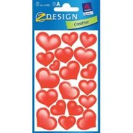 Zabawki kreatywne - Avery Zweckform Naklejki Z-DESIGN brokatowe-serca 38szt. /53205/ ZW898 - miniaturka - grafika 1