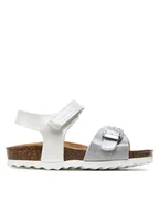 Buty dla dziewczynek - Geox Sandały B Sandal Chalki Girl B922RA 0NFKC C0007 M Biały - miniaturka - grafika 1