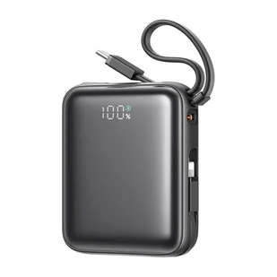 Joyroom JR-PBF27 22.5W z podwójnym kablem 10000mAh Czarny - Powerbanki - miniaturka - grafika 1
