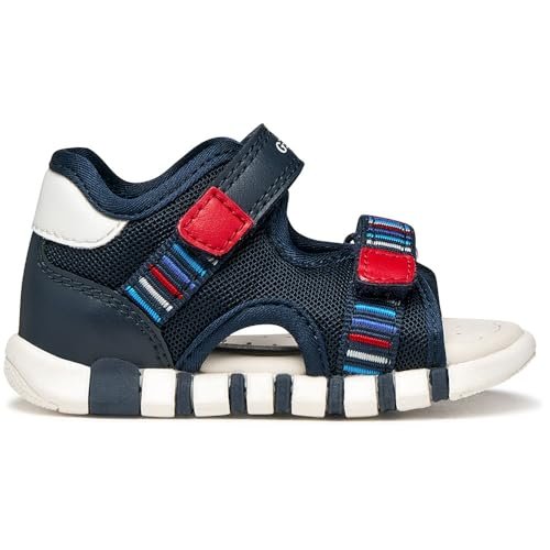 Geox Baby Boy B IUPIDOO sandały chłopięce, granatowe/czerwone, 18 EU
