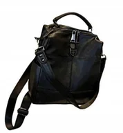 Torebki damskie - Damska Torba na Ramię Plecak Ekoskóra - Czarny (T122) - miniaturka - grafika 1