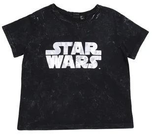 Czarna koszulka/t-shirt STAR WARS DISNEY M - Koszulki i topy damskie - miniaturka - grafika 1