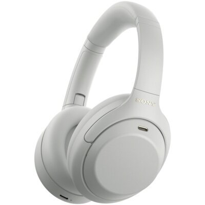 SONY WH-1000XM4C ANC AI quick charge EQ-10 Srebrny