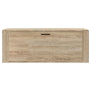 Szafka na buty, ścienna, dąb sonoma, 100x35x38 cm - Szafki na buty - miniaturka - grafika 6