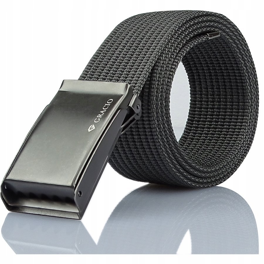 Pasek Gracio Klamra NIERDZEWNA Zaciskowa SZARY 135