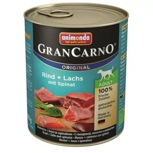 Animonda GranCarno Dorosłe Plus Łosoś + Szpinak 800g 2582 - Mokra karma dla psów - miniaturka - grafika 2