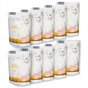 Mokra karma dla kotów - Dolina Noteci PIPER) PIPER CAT z Kurczakiem Zestaw Saszetki 10 x 100g ZEST-PIP-100-10-KUR - miniaturka - grafika 1