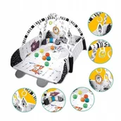 Maty edukacyjne - DUŻA MATA EDUKACYJNA MIĘKKA INTERAKTYWNA DLA NIEMOWLAKA DZIECKA ZWIĘRZĄTKA - miniaturka - grafika 1