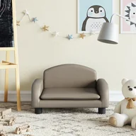 Łóżka dla dzieci i młodzieży - vidaXL Sofa dla dzieci, cappuccino, 50x40x30 cm, sztuczna skóra - miniaturka - grafika 1