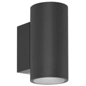 Lampy ogrodowe - Kinkiet tuba zewnętrzny Lenta OWL-2805-2-3K Italux LED 20W 3000K IP54 czarny - miniaturka - grafika 1