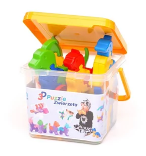 Tigres 3D Puzzle zwierzęta 64 el. TI-0003BX - Klocki - miniaturka - grafika 1