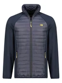 Odzież trekkingowa męska - Geographical Norway Kurtka polarowa "Touro" w kolorze granatowym - miniaturka - grafika 1