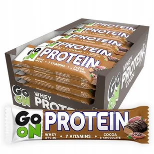Baton proteinowy 20% GO ON kakaowy 50g - Zestaw 24 - Przekąski dla dzieci Baton proteinowy 20% GO ON kakaowy 50g - Zestaw 24 - Przekąski dla dzieci - miniaturka - grafika 1