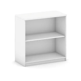 B2B Partner Regał biurowy Mirelli A+, 800 x 400 x 800 mm, biały 437437 - Szafy biurowe - miniaturka - grafika 1
