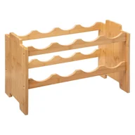 Stojaki na wino - Stojak na wino bambusowy 46 x 24,5 x 29,5 cm na 8 butelek 167773 - miniaturka - grafika 1