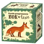 Puzzle - Nasza Księgarnia PAP Puzzle 20 progresywne Rok w lesie - Emilia Dziubak - miniaturka - grafika 1