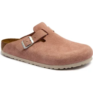 Birkenstock Skórzane mule BOSTON SOFT FOOTBED - Klapki i japonki damskie - miniaturka - grafika 1