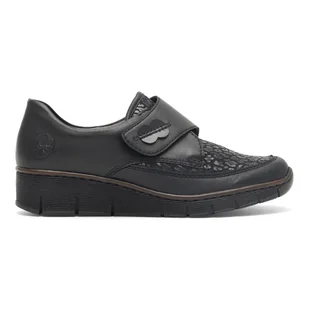 Półbuty Rieker 537C0-00 - Półbuty damskie - miniaturka - grafika 1