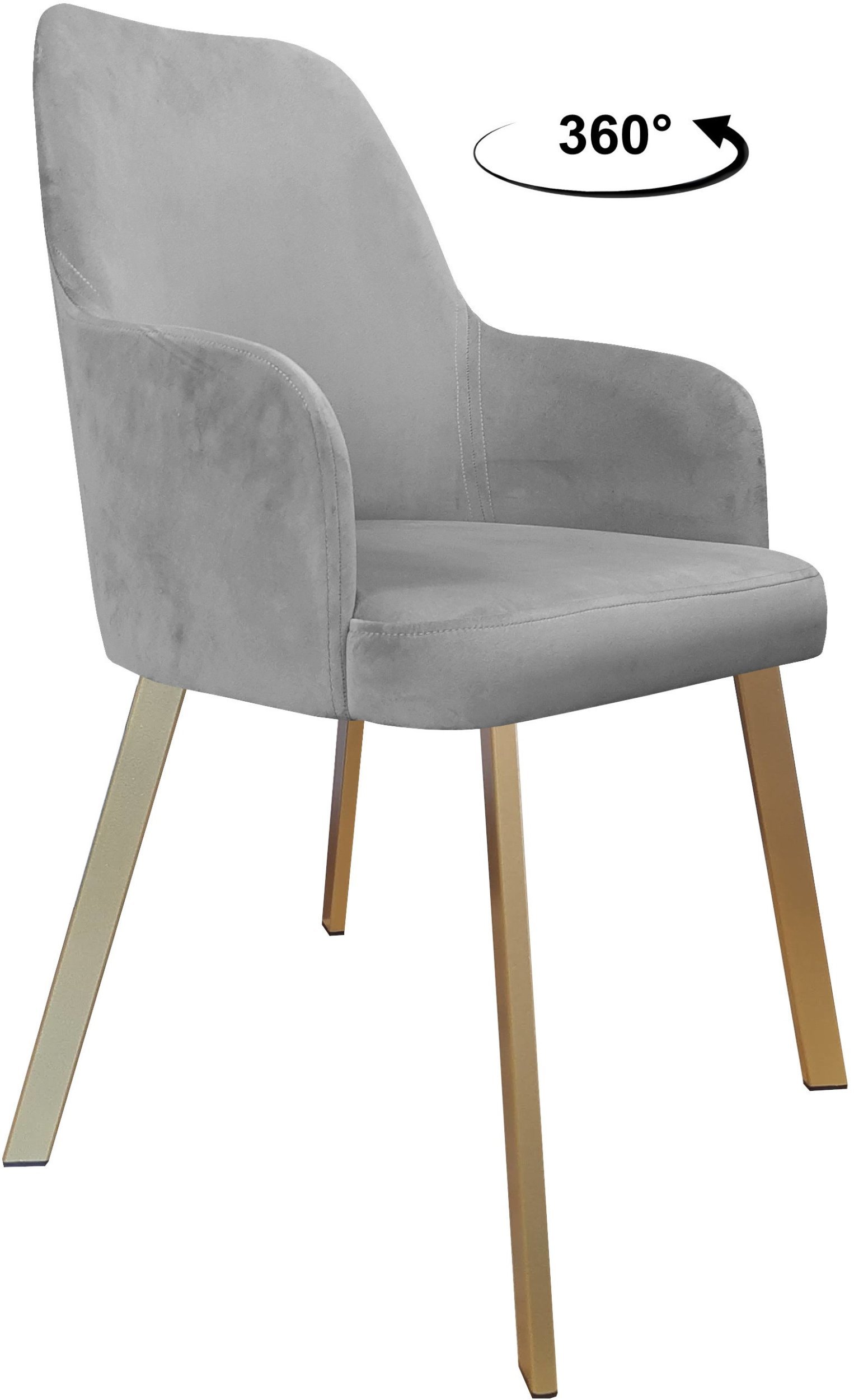 Krzesło obrotowe WESTA noga Profil złota MG17