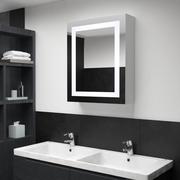 Szafki łazienkowe - vidaXL Szafka łazienkowa z lustrem i LED, 50 x 13 x 70 cm - miniaturka - grafika 1
