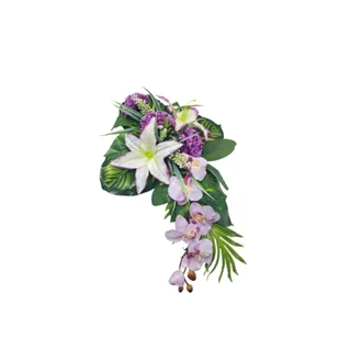 Stroik nagrobny CLASSIC 60 x 50 cm mix - Sztuczne kwiaty - miniaturka - grafika 1