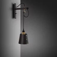 Lampy ścienne - Lampa Hooked Wall Small Grafitowa/Mosiądz [A901] - miniaturka - grafika 1