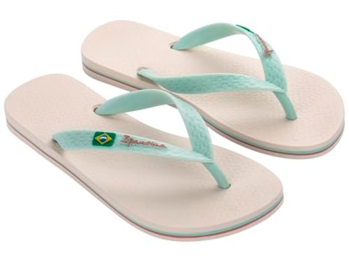 Ipanema CLAS Brasil II Fem klapki damskie, Beżowy, jasnozielony, 41/42 EU