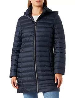 Płaszcze damskie - Geox Damski płaszcz D Jaysen Down Coat, Black Iris, 42 - grafika 1