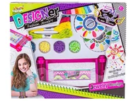 Prace ręczne dla dzieci - Zestaw Do Tworzenia Biżuterii, Bransoletek, Krosno, Koraliki, Nitki + Akcesoria - miniaturka - grafika 1