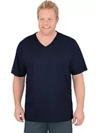 Koszulki męskie - Trigema Męski T-shirt, niebieski (Navy-C2c 546), 3XL - miniaturka - grafika 1