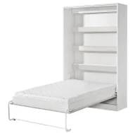 Łóżka - Nowoczesny półkotapczan biały + czarny 120x200 G1-A12 - miniaturka - grafika 1