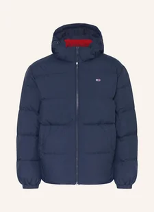 Tommy Jeans Kurtka Puchowa Z Odpinanym Kapturem blau - Moda i Uroda OUTLET - miniaturka - grafika 1
