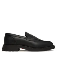 Mokasyny męskie - Mokasyny Tommy Hilfiger Comfort Lwt FM0FM05698 Czarny - miniaturka - grafika 1