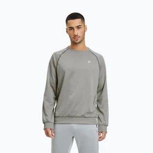 Bluza męska FILA Landin Raglan Crew Sweat light grey melange - Bluzy męskie - miniaturka - grafika 1