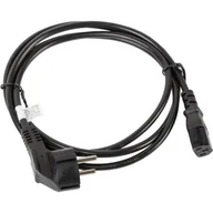 Kable komputerowe i do monitorów - LANBERG LANBERG Kabel zasilający CEE 7/7 IEC 320 C13 VDE 1.8M czarny (CA-C13C-11CC-0018-BK) - miniaturka - grafika 1