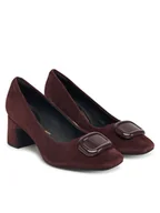 Czółenka - Clarks Czółenka Fernie Trim 26183038 Bordowy - miniaturka - grafika 1