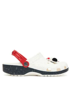 Crocs Klapki Peanuts Classic Clog 211124 Biały - Klapki i japonki męskie - miniaturka - grafika 1