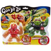 Figurki dla dzieci - TM Toys Goo Jit Zu. Figurki Golden Blazagon vs Exclusive Rock Jaw - miniaturka - grafika 1