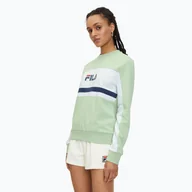 Bluzy damskie - Bluza damska FILA Lishui smoke green/bright white - miniaturka - grafika 1