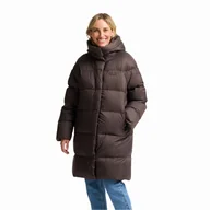 Płaszcze damskie - Damski płaszcz puchowy Jack Wolfskin ICY HILL COAT W RDS peat - S - miniaturka - grafika 1